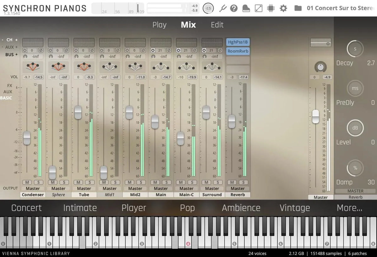 Vienna Studio Concert D 1887 Standard Library