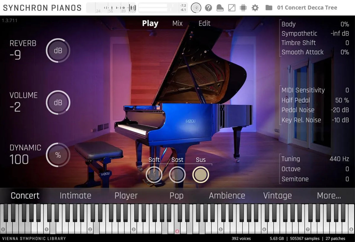 Vienna Studio Fazioli F212 Upgrade to Full Library