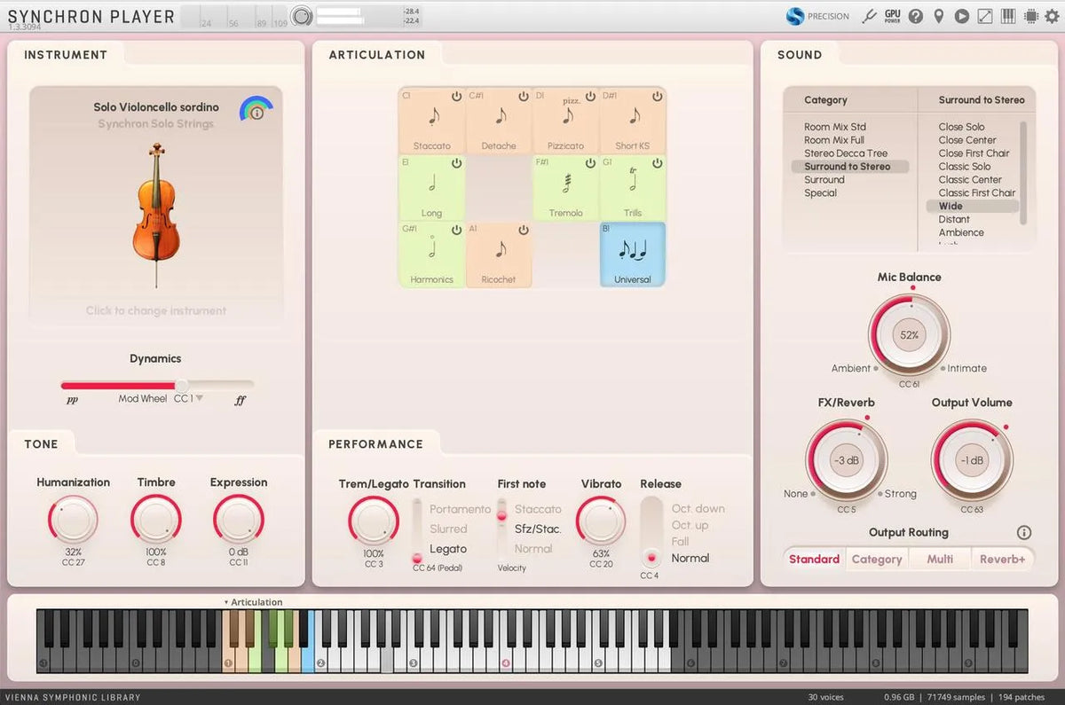 Vienna Synchron Solo Strings Bundle (sordino) Full Library