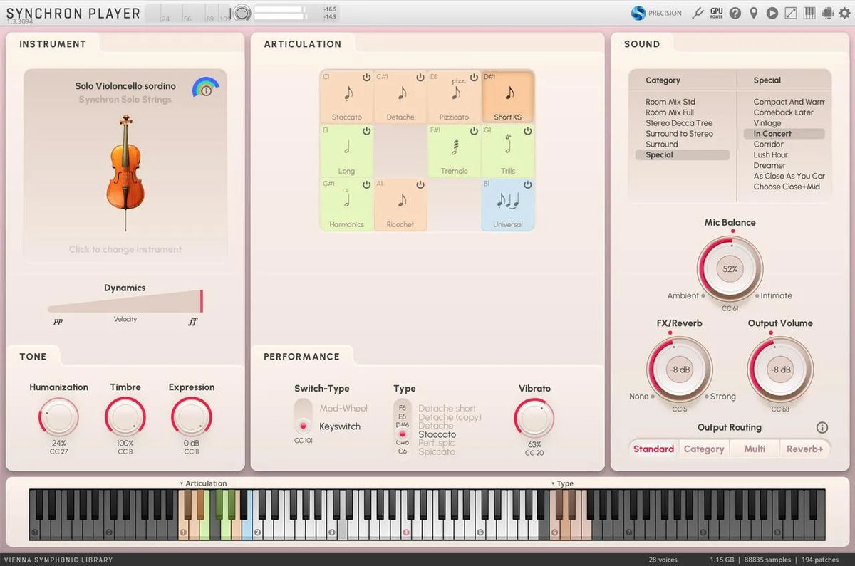 Vienna Synchron Solo Strings Bundle (sordino) Full Library