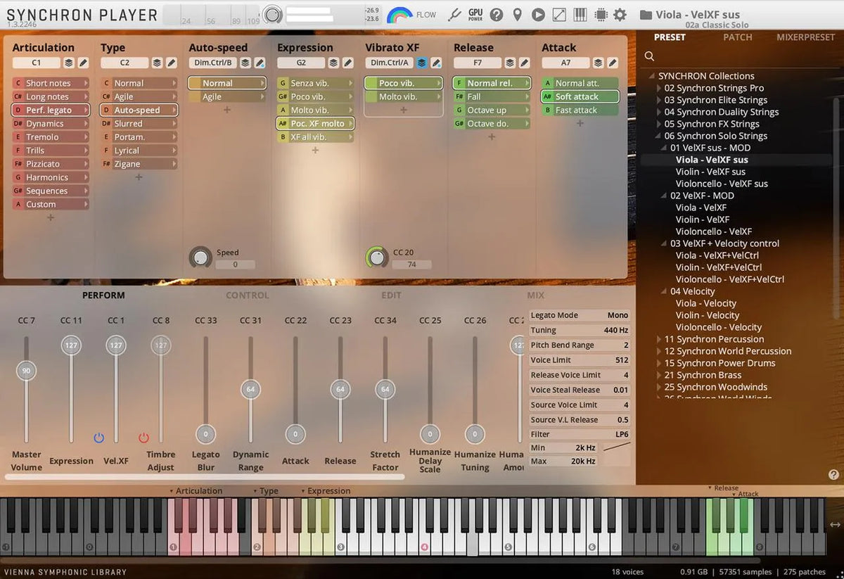 Vienna Synchron Solo Viola Standard Library