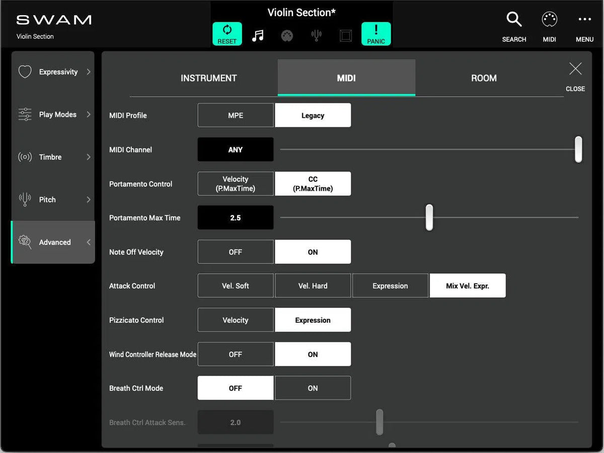 Audio Modeling SWAM String Sections