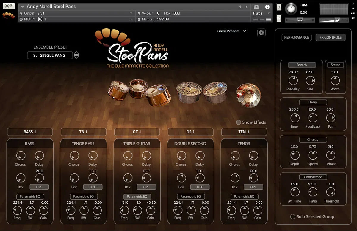 ILIO Andy Narell Steel Pans - The Ellie Mannette Collection