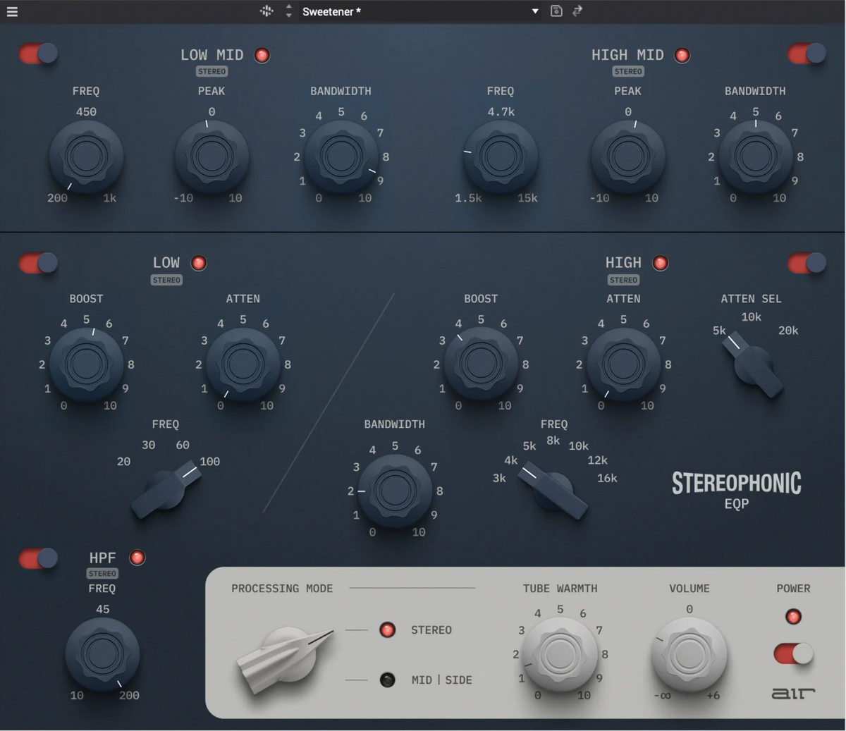 AIR Stereophonic EQP