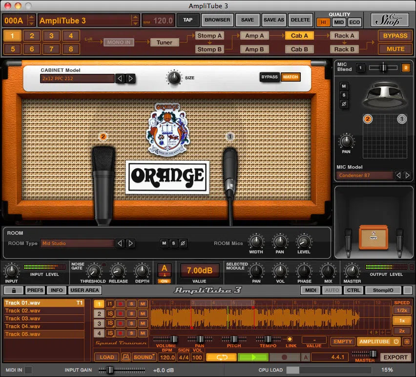 IK Multimedia AmpliTube Orange