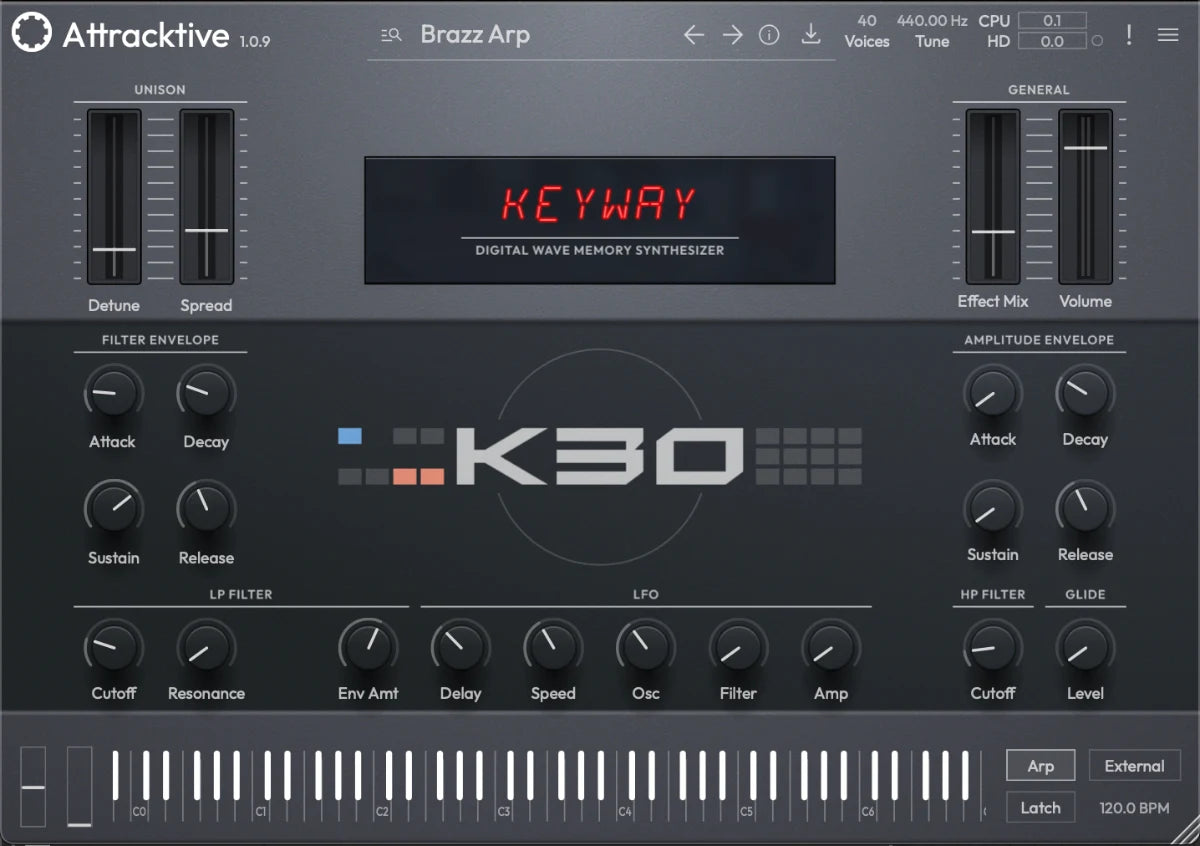 Tracktion Attracktive: Keyway K30