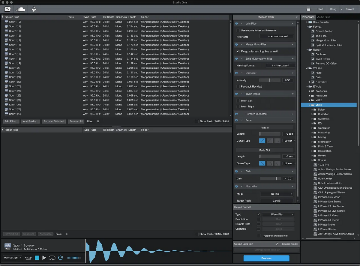 PreSonus Audio Batch Converter