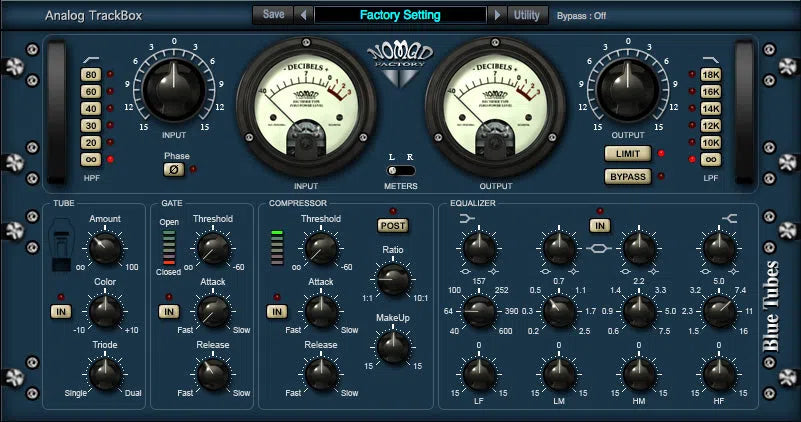 Nomad Factory Blue Tubes Analog Trackbox