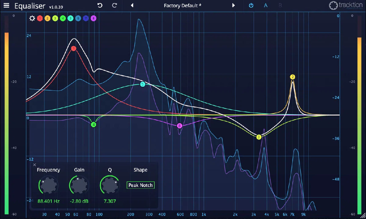 Tracktion DAW Essentials - Equaliser