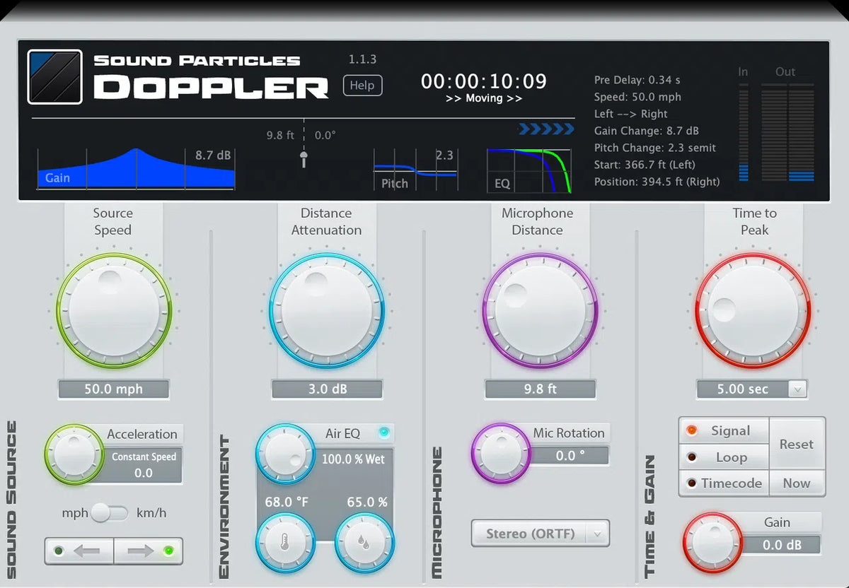 Sound Particles Doppler + Air