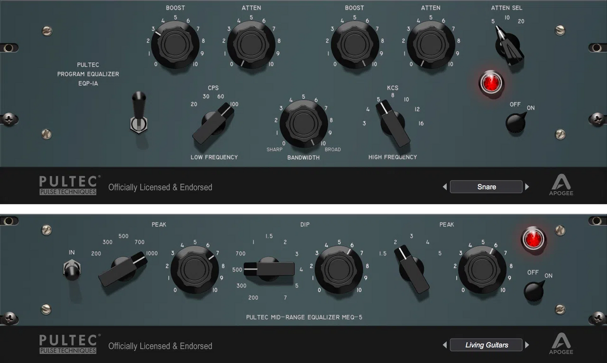 Apogee EQP-1A + MEQ-5 Pultec Bundle
