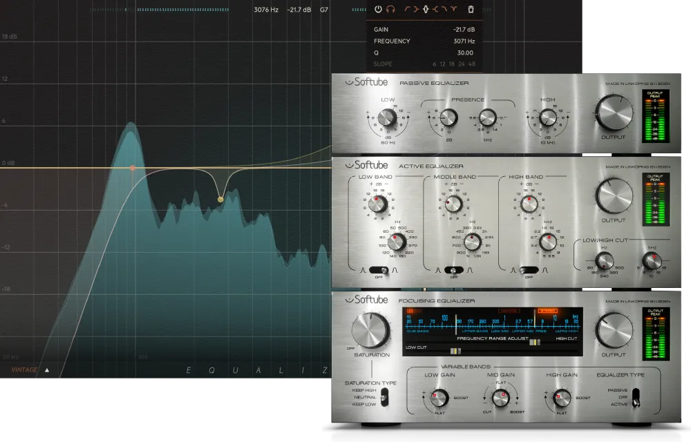 Softube Equalizers & Passive-Active Pack Bundle