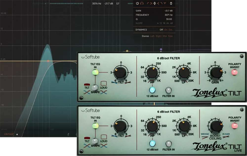 Softube Equalizers & Tonelux Tilt and Tilt Live Bundle