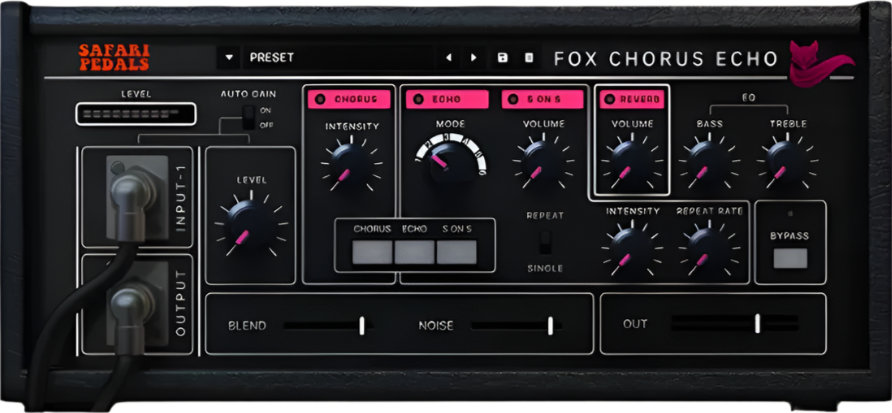 Safari Pedals Fox Echo Chorus