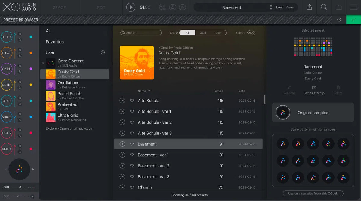 XLN Audio XO Expansion: Dusty Gold