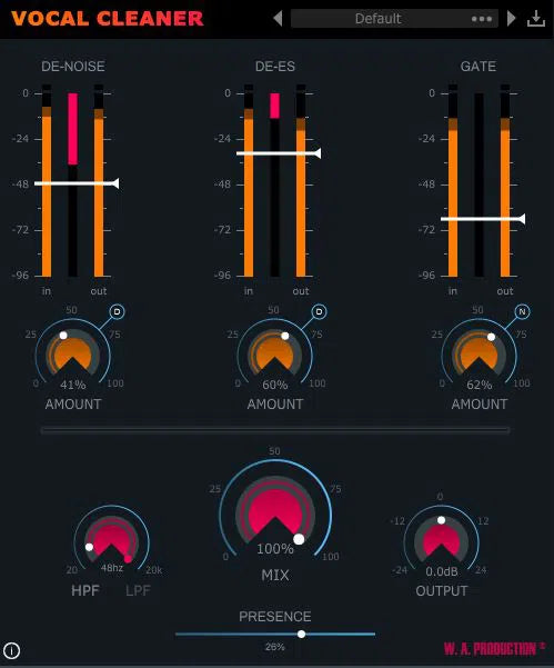 W. A. Production Vocal Cleaner