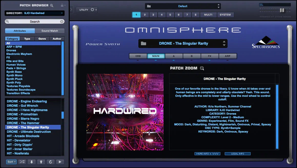 ILIO Hardwired Patches for Omnisphere 2