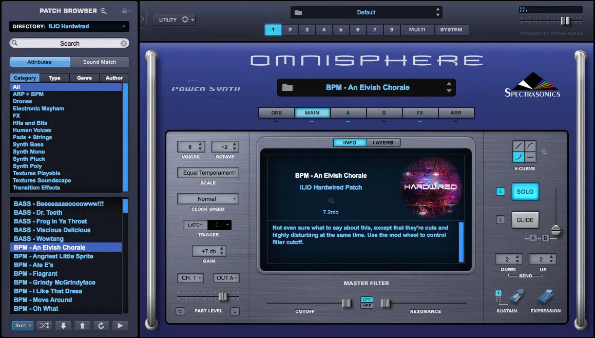 ILIO Hardwired Patches for Omnisphere 2