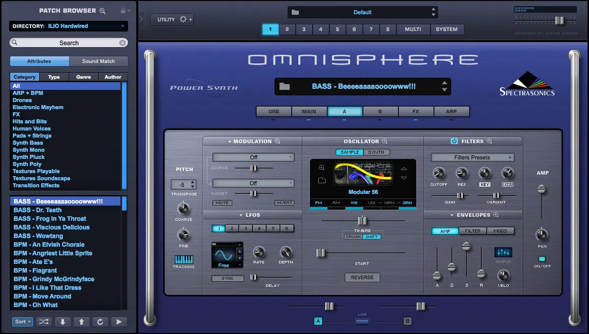 ILIO Hardwired Patches for Omnisphere 2