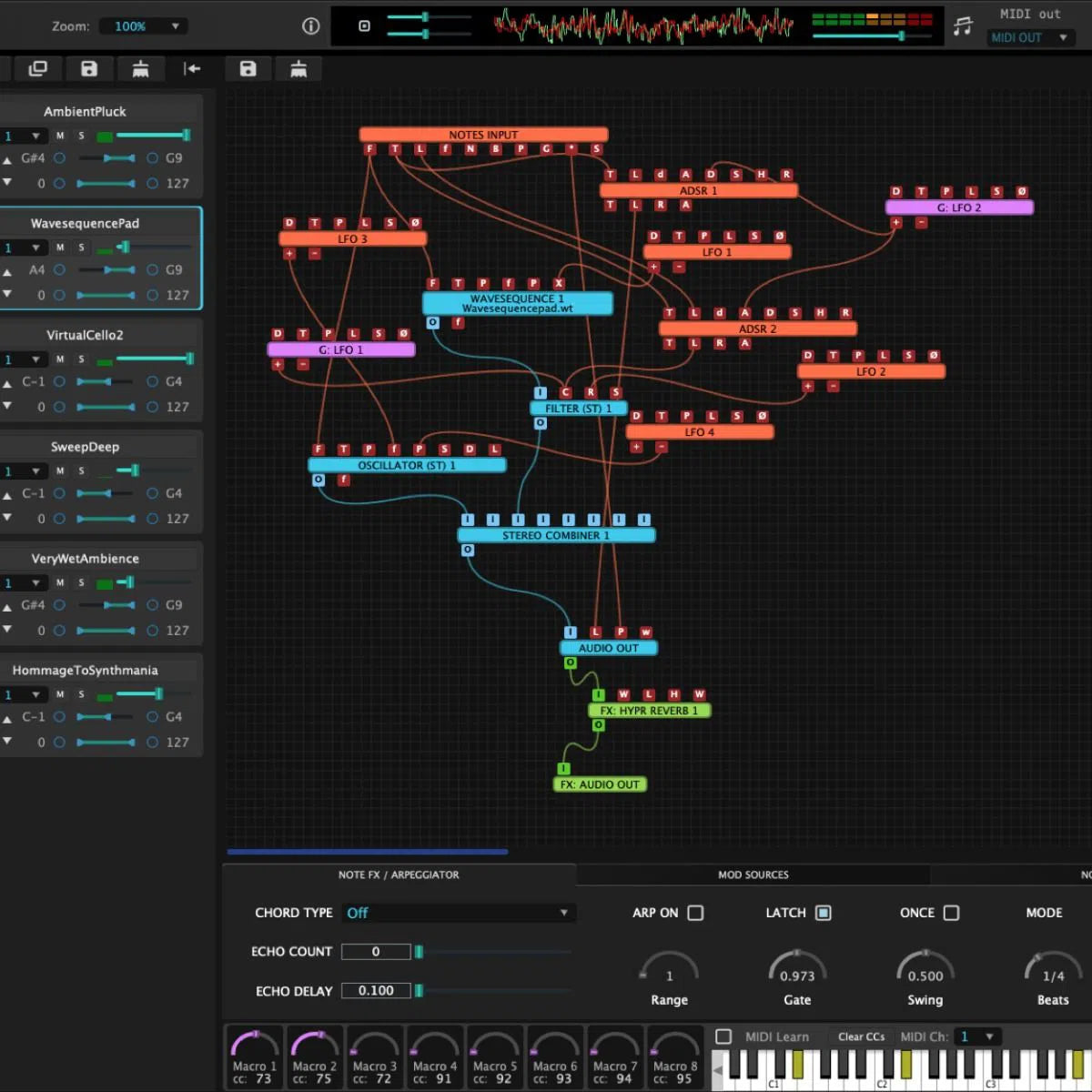 Tracktion Wavesequencer Hyperion