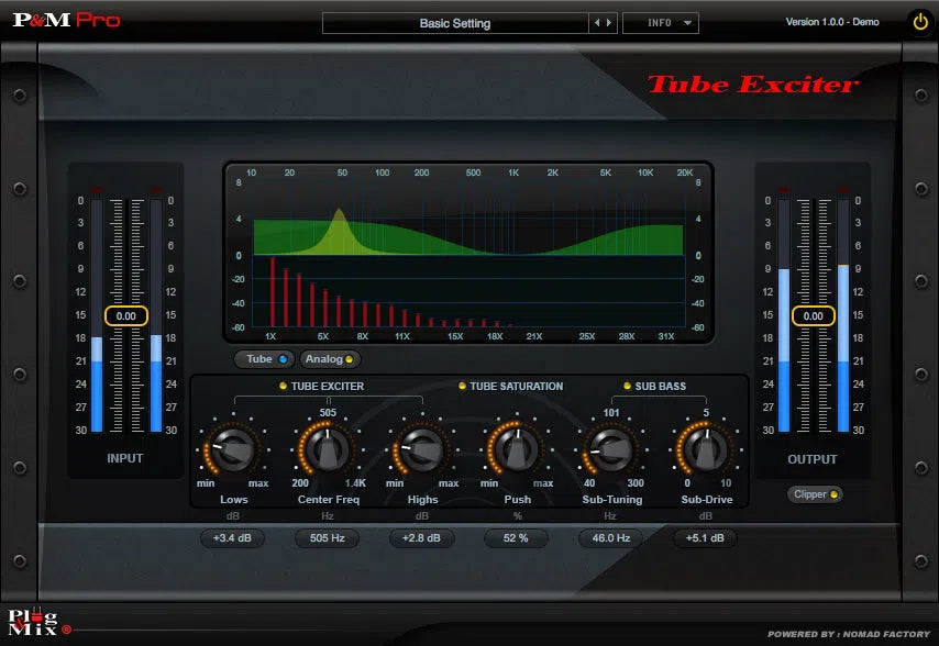 Plug & Mix Tube Exciter