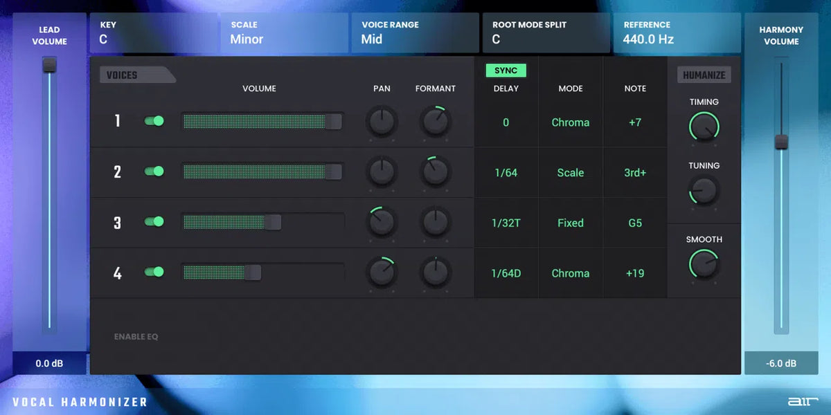 AIR Vocal Harmonizer