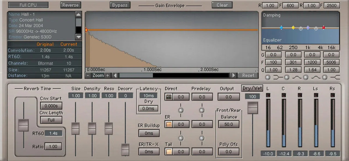 Waves IR360 Convolution Reverb