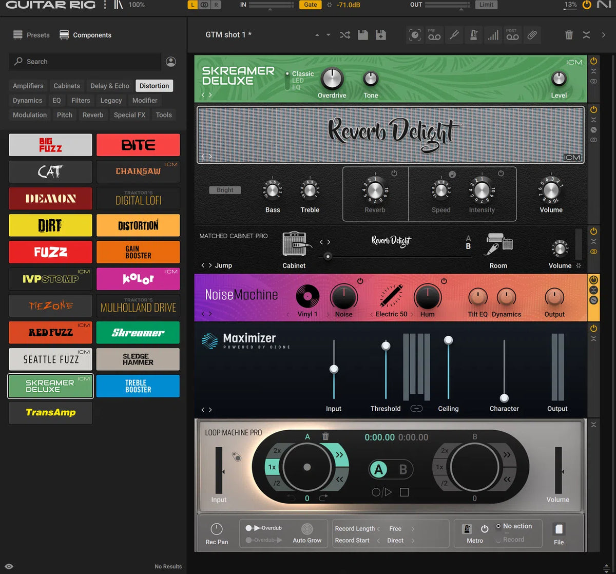 Native Instruments Guitar Rig 7 Pro Update from LE