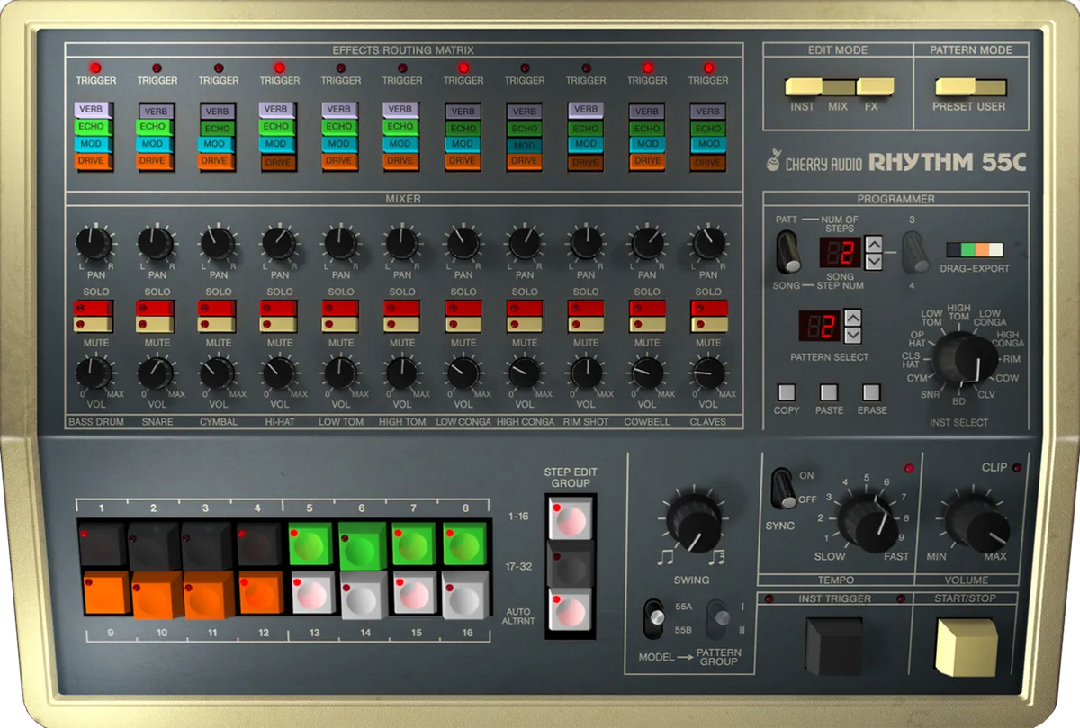 Cherry Audio KR-55C Drum Machine