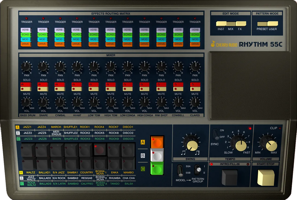 Cherry Audio KR-55C Drum Machine