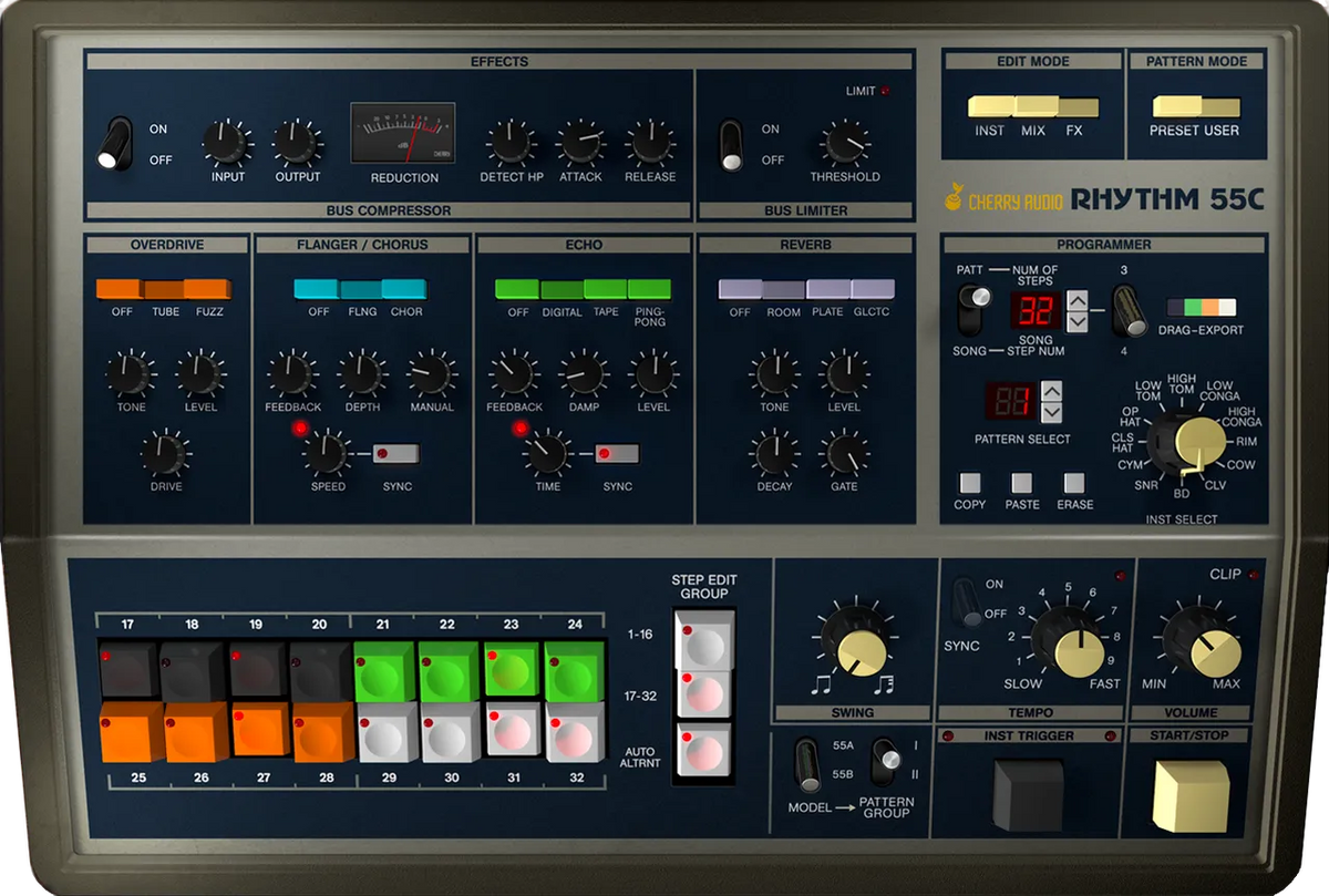 Cherry Audio KR-55C Drum Machine