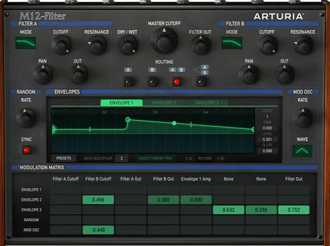 Arturia M12-Filter