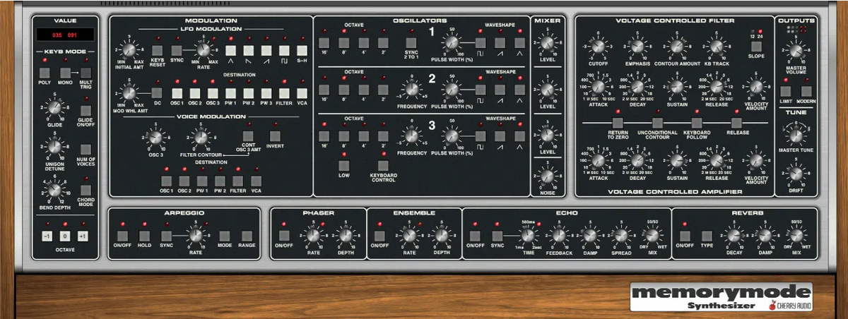 Cherry Audio Memorymode Synthesizer