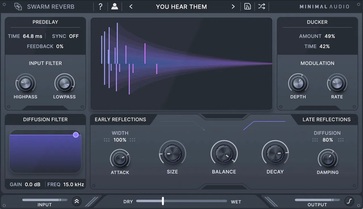 Minimal Audio Swarm Reverb