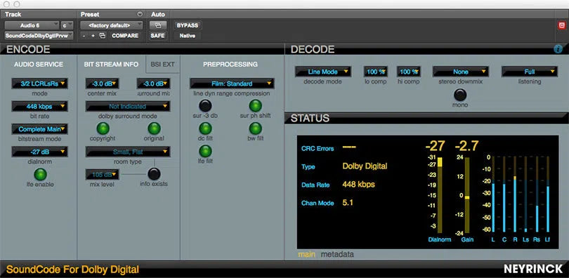 Neyrinck SoundCode For Dolby Digital 2 Upgrade from Dolby Digital