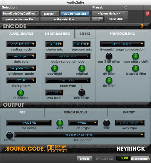 Neyrinck SoundCode For Dolby Digital 2 Upgrade from Dolby Digital