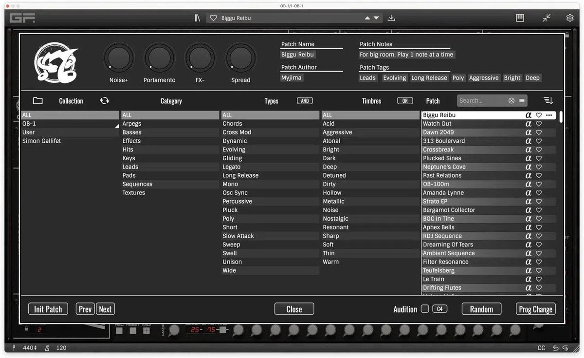 GForce Oberheim OB-1