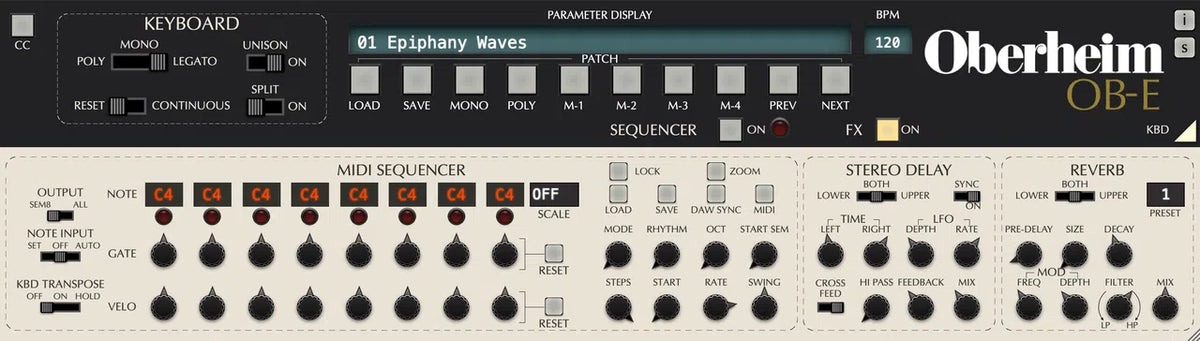 GForce Oberheim OB-E