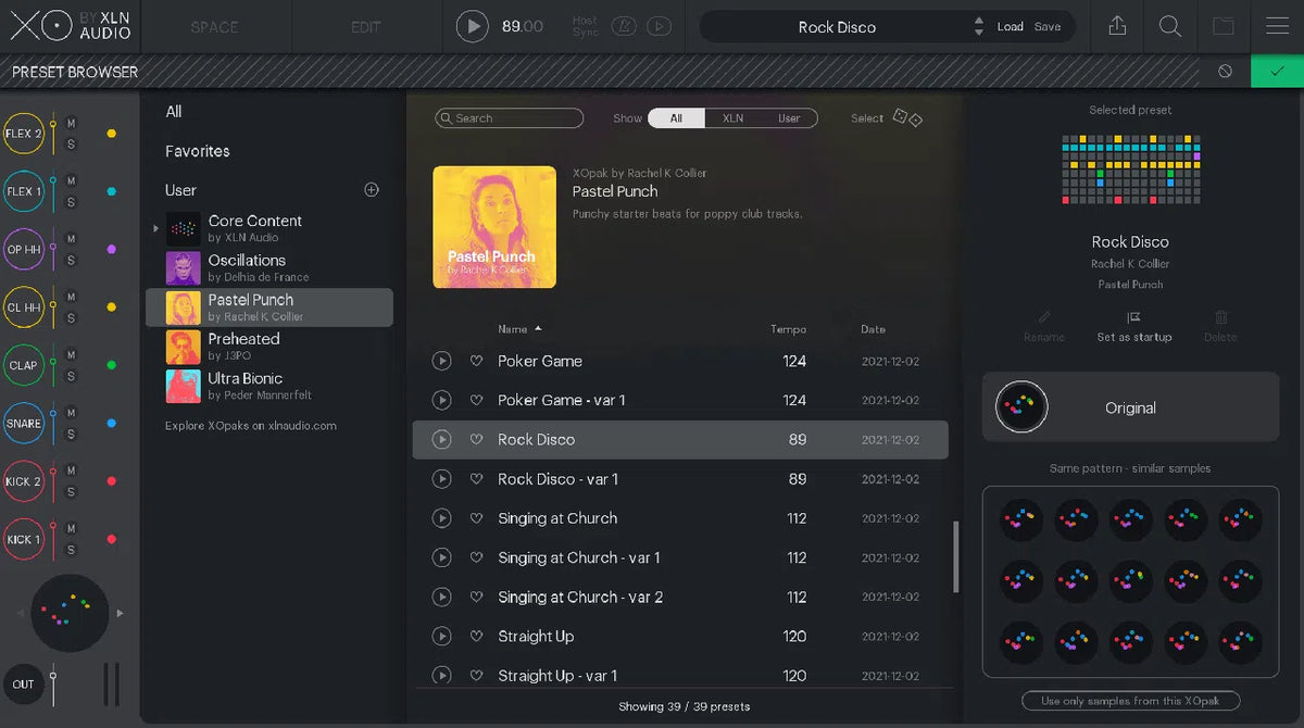 XLN Audio XO Expansion: Pastel Punch