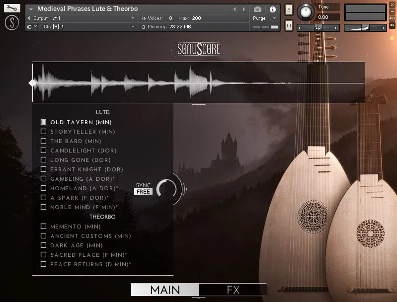 Sonuscore Medieval Phrases Lute &amp; Theorbo