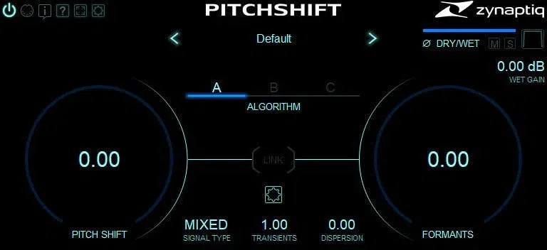 Zynaptiq PITCHSHIFT