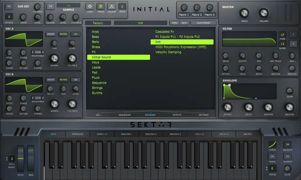 Initial Audio Sektor