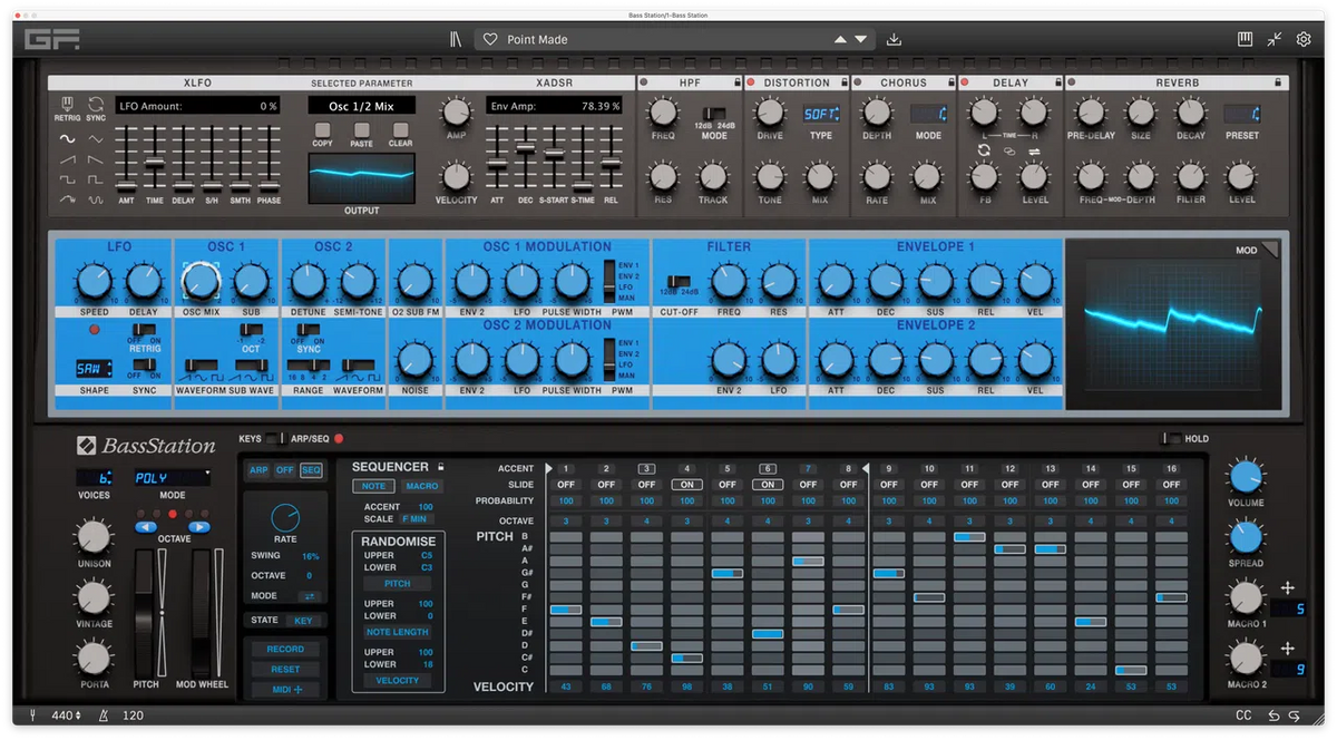 GForce Novation Bass Station