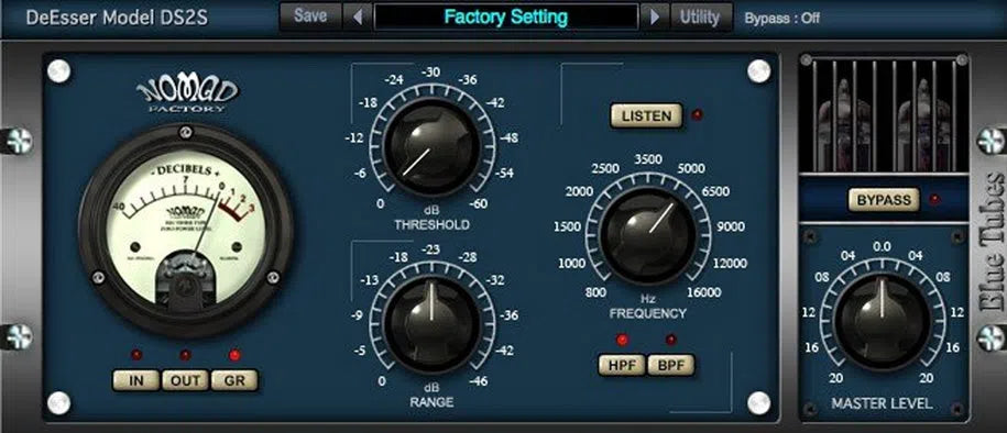 Nomad Factory Blue Tubes DeEsser DS-2S