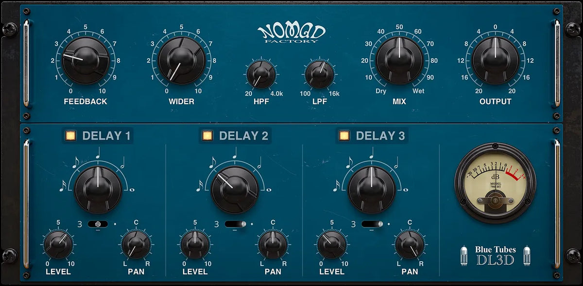 Nomad Factory Blue Tubes Tempo Delay 3D