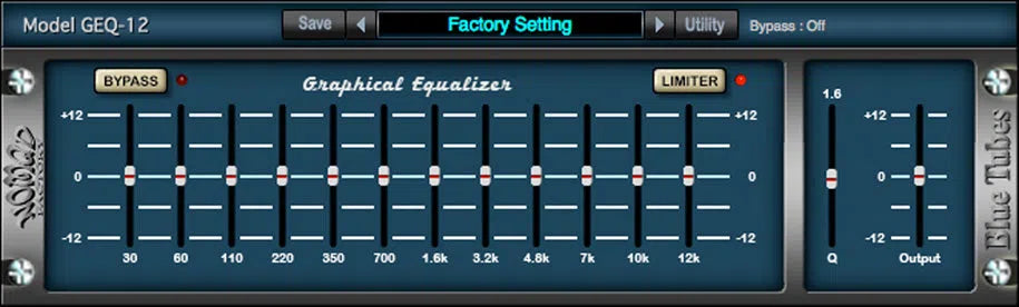 Nomad Factory Blue Tubes Equalizer GEQ12