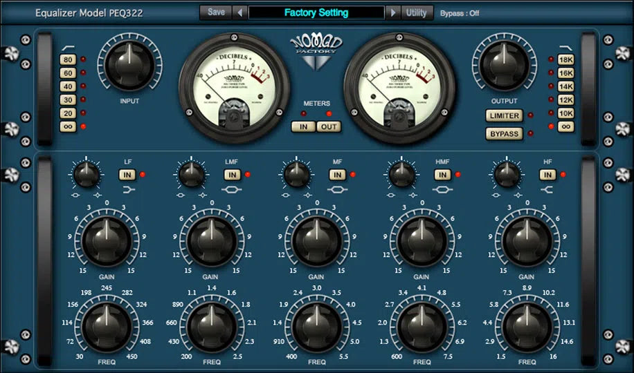 Nomad Factory Blue Tubes Equalizer PEQ322