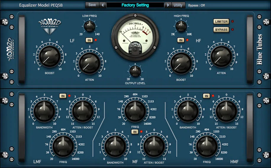 Nomad Factory Blue Tubes Equalizer PEQ5B