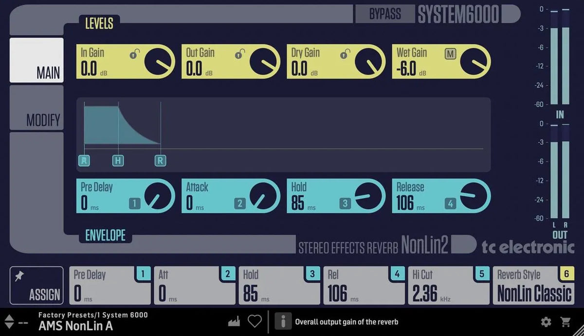 TC Electronic NONLIN2 - Twisted Effects Reverb