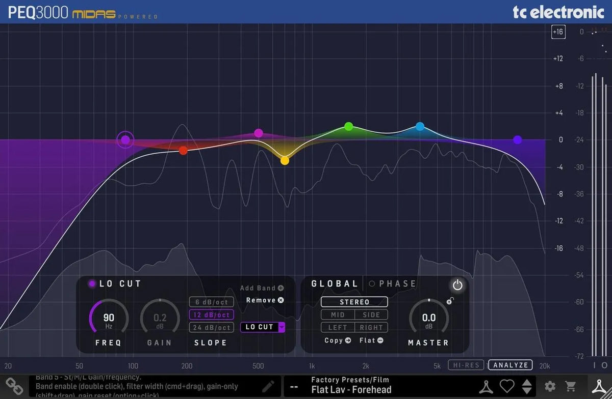 TC Electronic PEQ 3000 - Versatile 2x12 Midas EQ